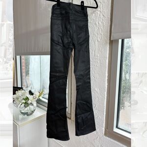 ASOS flattering faux leather flare jeans!